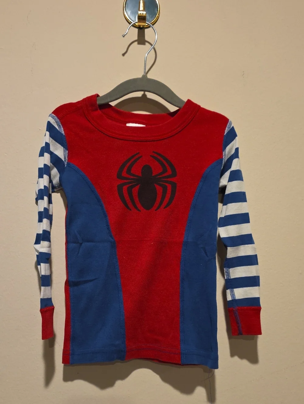 Hanna Andeersen Red & Blue Spider Graphic Kids Long Sleeve Tee Spiderman 4t